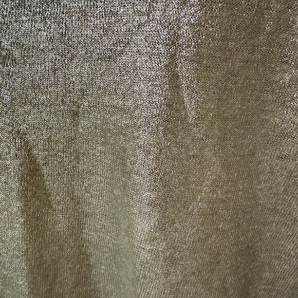 Pre-Loved Club Monaco Beige Metallic Linen Sweater - Size Medium - Picture 2 of 6